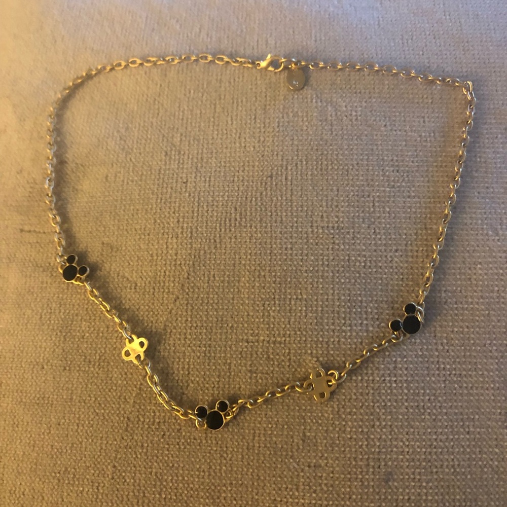 🎠Disney Gold-Tone Necklace with Mickey & Clovers - $35 or $30 w/offer